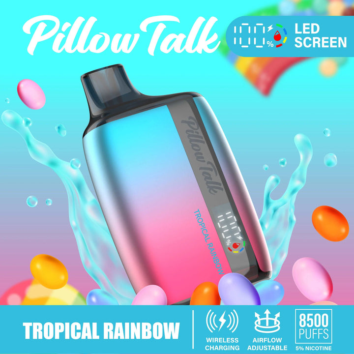Pillow Talk 13ML 8500 Puffs 550mAh Wireless Charging Disposable Vape Device With E-liquid & Battery Screen Pillow Talk 13ML 8500 Puffs 550mAh Wireless Charging Disposable Vape Device With E-liquid & Battery Screen
