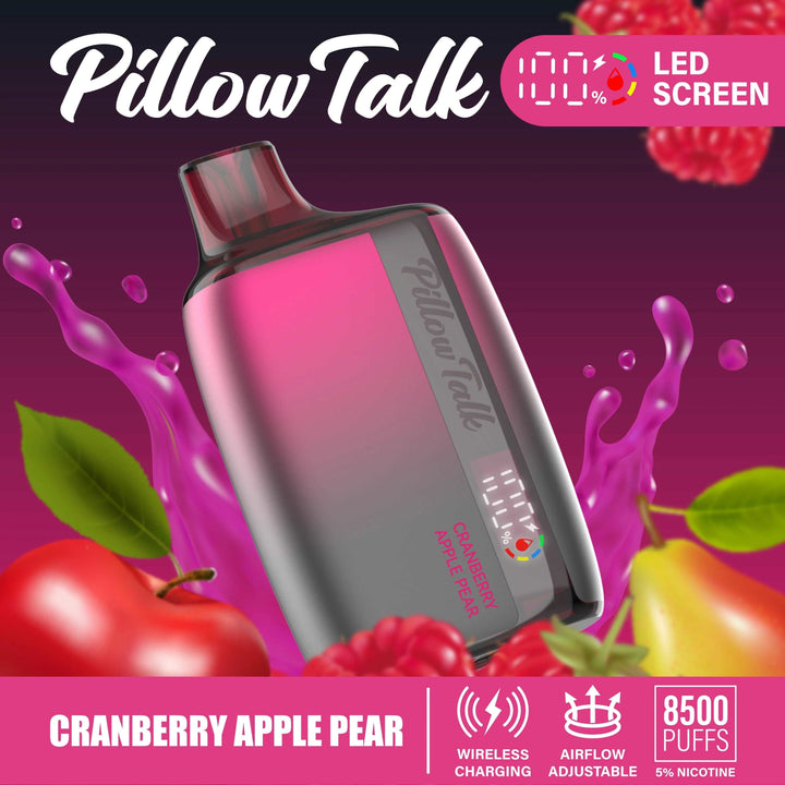 Pillow Talk 13ML 8500 Puffs 550mAh Wireless Charging Disposable Vape Device With E-liquid & Battery Screen Pillow Talk 13ML 8500 Puffs 550mAh Wireless Charging Disposable Vape Device With E-liquid & Battery Screen
